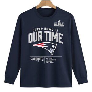 New England Patriots Super Bowl LX Our Time T Shirt 165